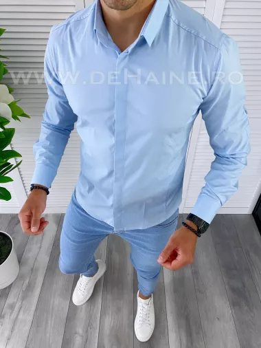 Camasa barbati bleu slim fit B2144 N7-4.1